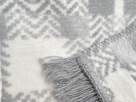 Плед cotton Rajtex 200*220 Зиг-заг деним 21134a