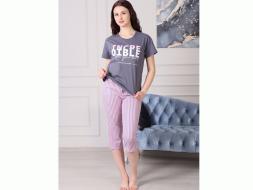 Домашний костюм  футболка +бриджи 2045КБ