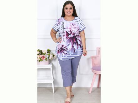 Домашний костюм футболка + бриджи 1908