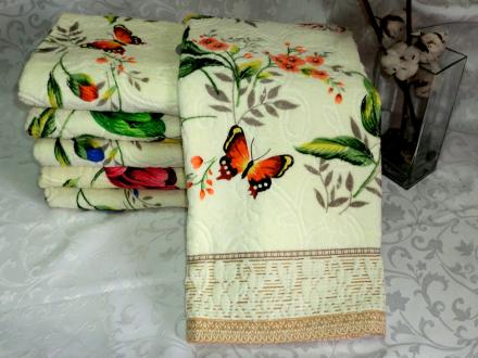 Полотенце Маки 70*140 Китай (6/8шт)