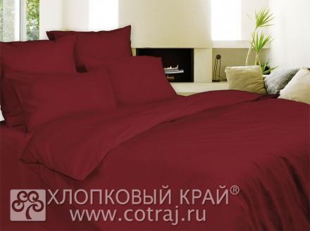 КПБ (Евростандарт; сатин ПРЕМИУМ; 4 нав.; 1) 1001 Бордо