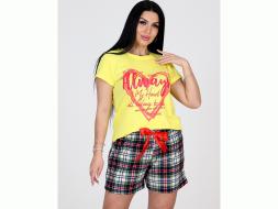 Домашний костюм футболка + шорты 014