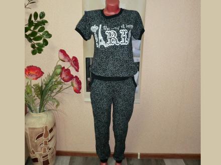 Домашний костюм футболка + брюки 1042