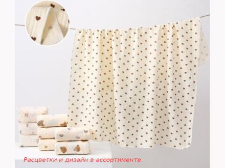 Плед детский муслиновый 110*120 арт.1914218/1914220/1914221