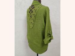 Рубашка женская Лен Ажур