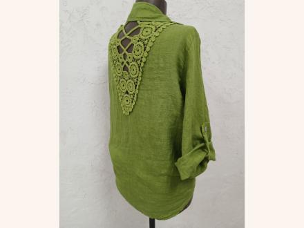 Рубашка женская Лен Ажур