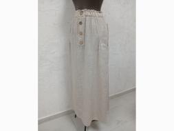 Юбка Лен пуговицы арт.9984