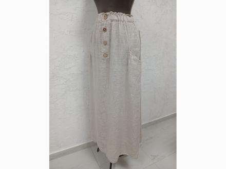Юбка Лен пуговицы арт.9984