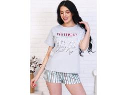 Домашний костюм  футболка +шорты 3174