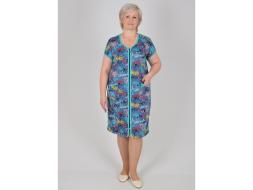 Халат трикотажный на молнии Ирга