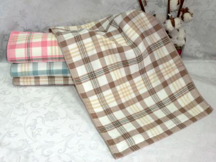 Полотенце лен махра Клетка 70*140 арт.6А1