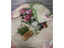 Кухня полотенце рогожка Цветы 40х60
