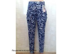 Брюки бамбук цветные без кармана