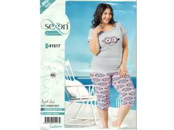 Домашний костюм футболка + бриджи 41517