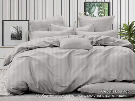 С-Страйп-003 КПБ Райтекс Сатин Дуэт (100%хлопок) Сатин страйп серый мрамор
