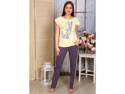Домашний костюм футболка + брюки 3113 а