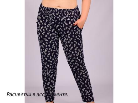 Брюки бамбук цветные с карманом