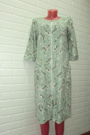 Халат махровый на молнии Л 74