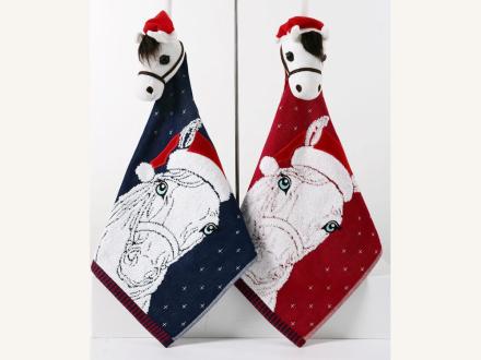 Салфетка Лошадь 36*36 с игрушкой ZXF779