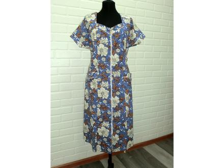 Халат трикотажный на молнии Карина