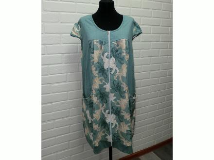 Халат трикотажный на молнии Наташа 701