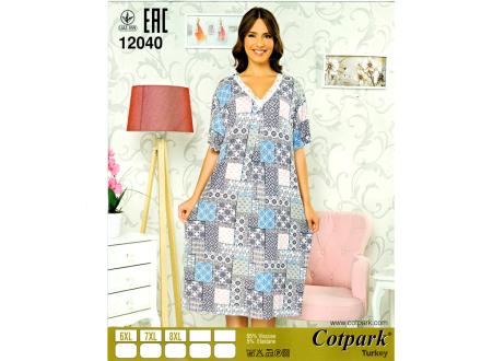 Ночная сорочка с рукавом 12040