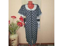 Халат трикотажный на молнии Грейс