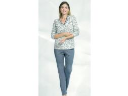 Домашний костюм футболка с длинным рукавом + брюки 58244