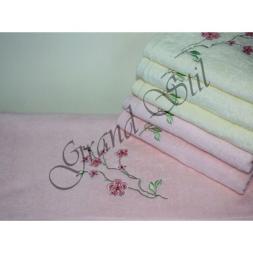 Сакура 45*90 (12 шт) Полотенце GS055