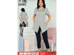 Домашний костюм рубашка + лосины 33563