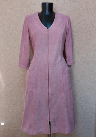 Халат махровый на молнии ХМ-1879