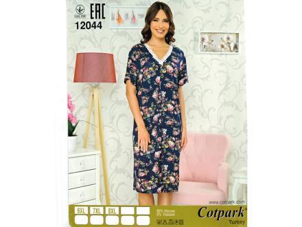 Ночная сорочка с рукавом 12044