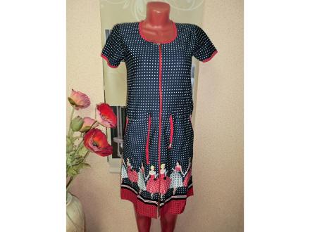 Халат трикотажный на молнии 013