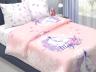 Изображение товара КПБ Райтекс Поплин 1,5 спальный Юниор (100%хлопок) 150*210 Единорог розовый (1 нав 50*70)