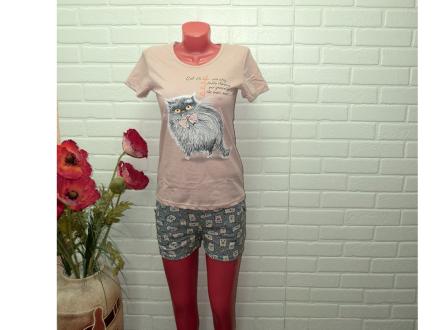Домашний костюм  футболка +шорты 644ш