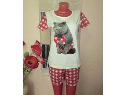 Домашний костюм футболка + шорты 403