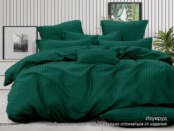 С-Страйп-005 КПБ Райтекс Сатин Дуэт (100%хлопок) Сатин страйп изумруд