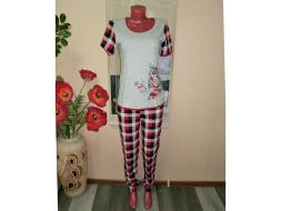 Домашний костюм футболка + брюки ДК - 52