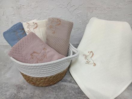 Полотенце Вафельное Лошадка  арт.1504546