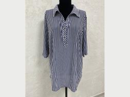 Рубашка Полоса короткий рукав бамбук
