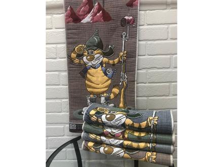 Полотенце лен Матроскин 35х75