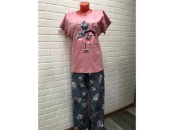 Домашний костюм  футболка +брюки 061