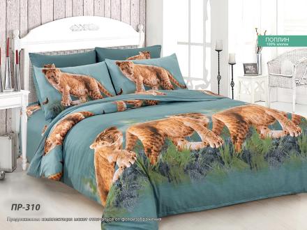 ПР-310 КПБ Райтекс Поплин 2,0 спальный (100%хлопок) 175*215 НА МОЛНИИ