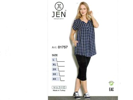 Домашний костюм туника + лосины 1757