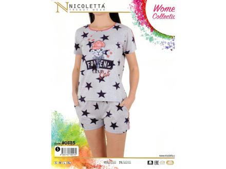 Домашний костюм футболка + шорты 80885