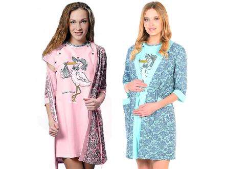 Домашний костюм для беременных Аист