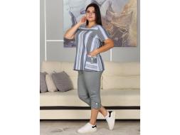 Домашний костюм  футболка +бриджи 2145КБ