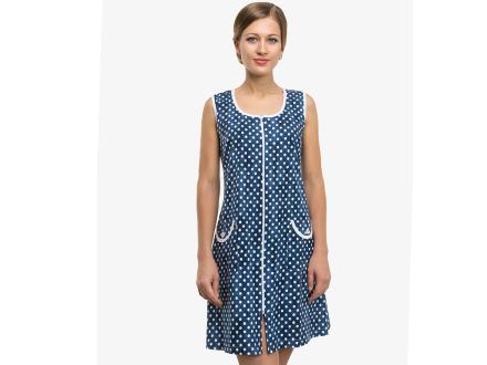 Халат трикотажный на молнии Анна