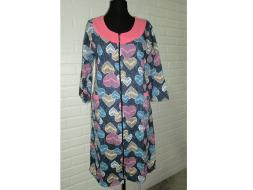 Халат трикотажный на молнии (байка) Guli/0144