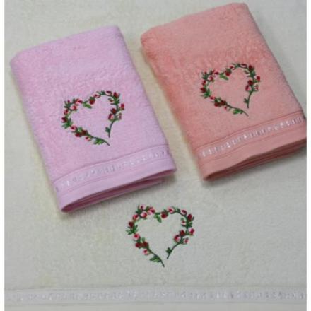 Сердечко 65*135 (12 шт) Полотенце N13-254